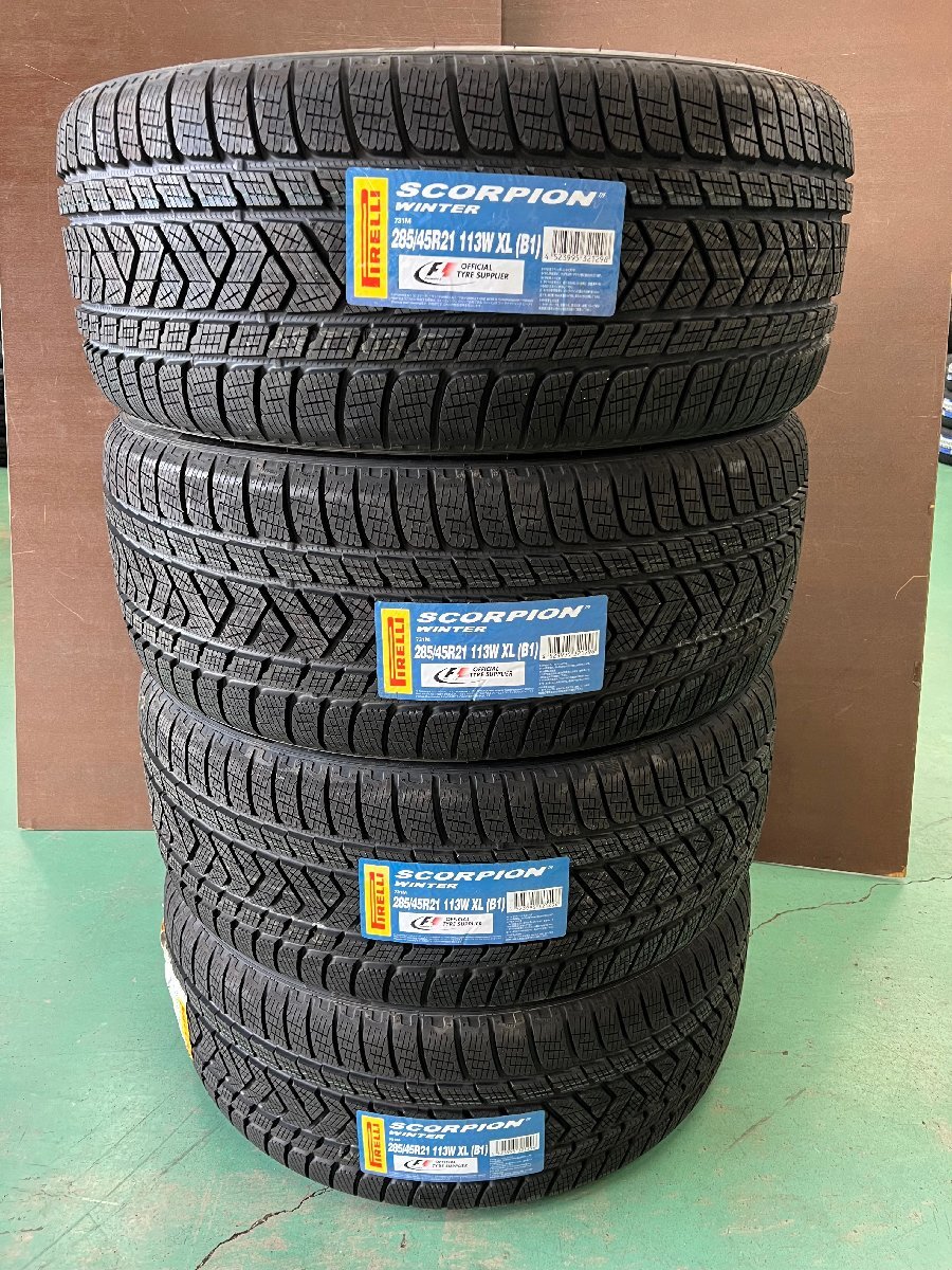 2024年製 新品 スタッドレス ピレリ SCORPION WINTER スコーピオンウィンター 285/45R21 113W XL B1 4本SET P2502214拍卖