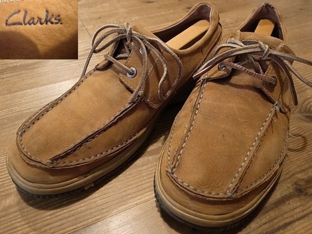 Clarks クラークス 革靴 茶 レザーシューズ USA仕入 サイズ 12M 約 30㎝拍卖