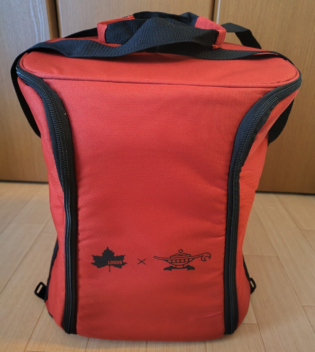 【美品】LOGOS ロゴス ヒーターガードキャリー 赤 レッド センゴクアラジン ポータブルガスストーブ専用ケース 匿名配送可拍卖