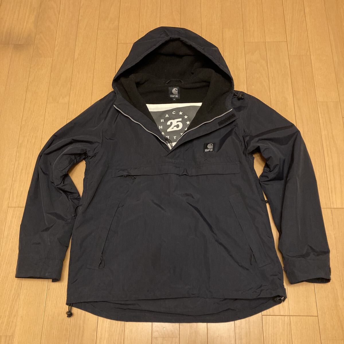 Carhartt WIP × fragment design 25周年 アノラックパーカー Mサイズ カーハート ブラック アウトドアジャケット拍卖
