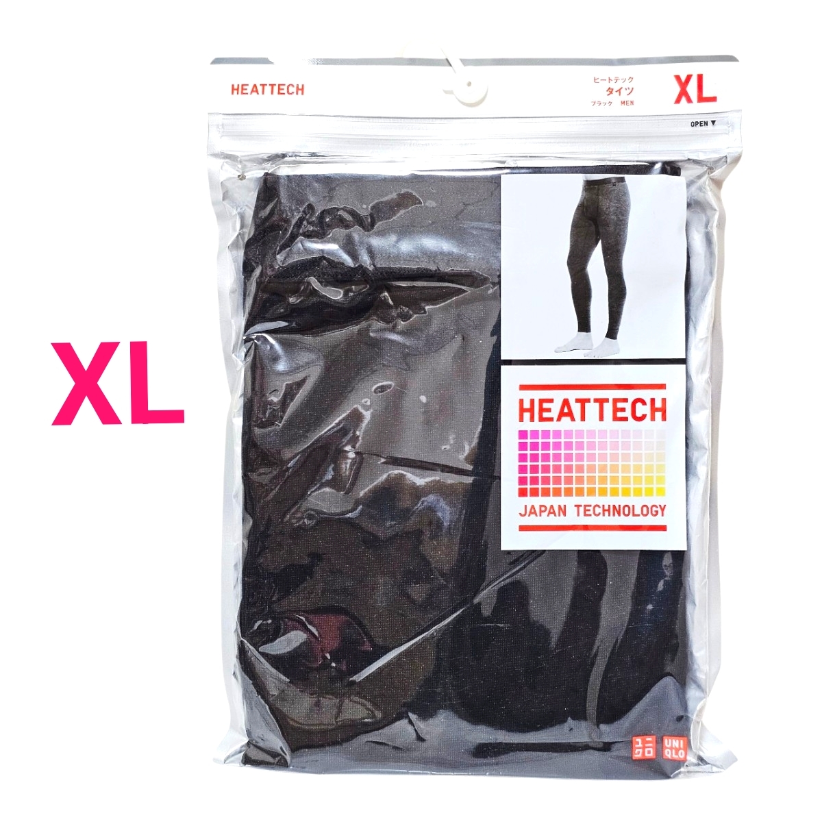 新品 ユニクロ ヒートテック タイツ XL ブラック メンズ UNIQLO HEATTECH Y83拍卖