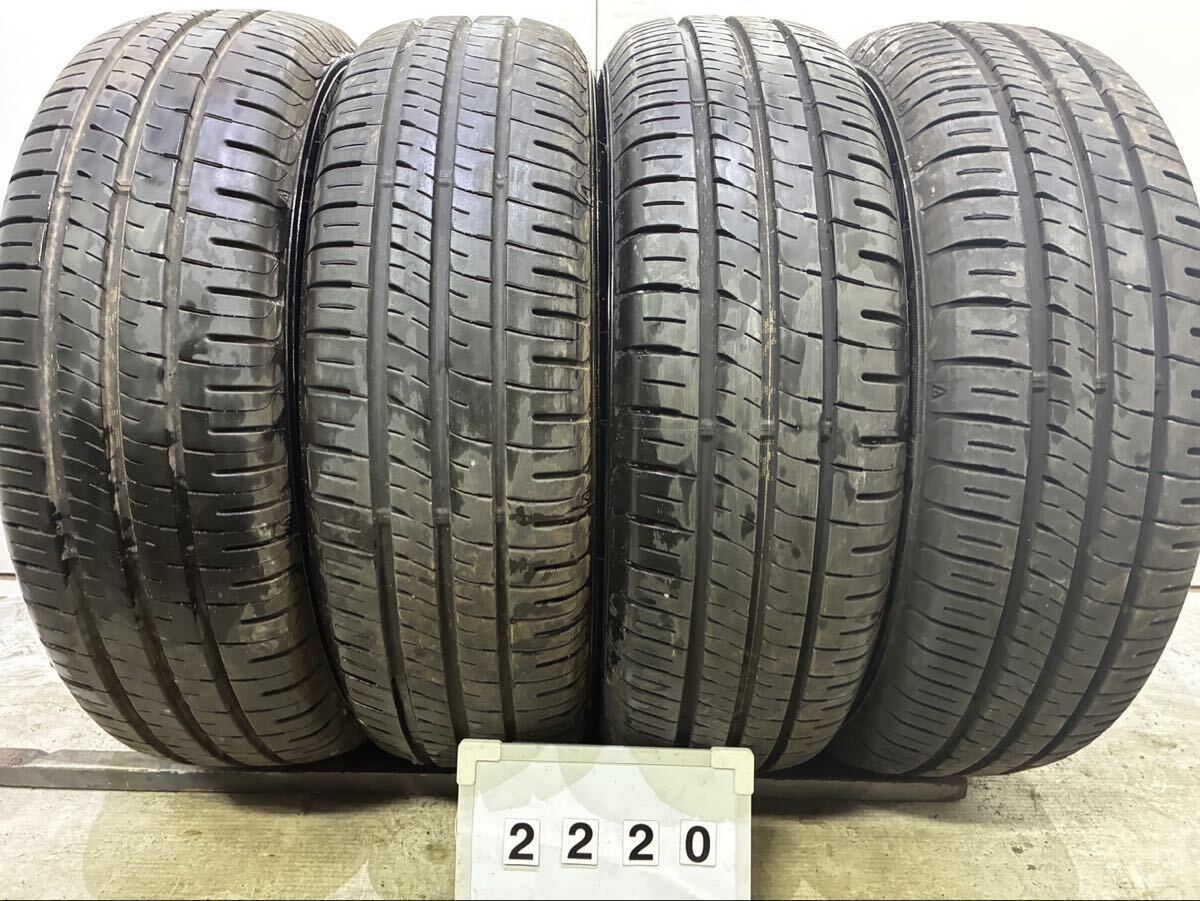 【195/65R15】2220 バリ溝 DUNLOP EC204 2024年製4本 サマータイヤ拍卖