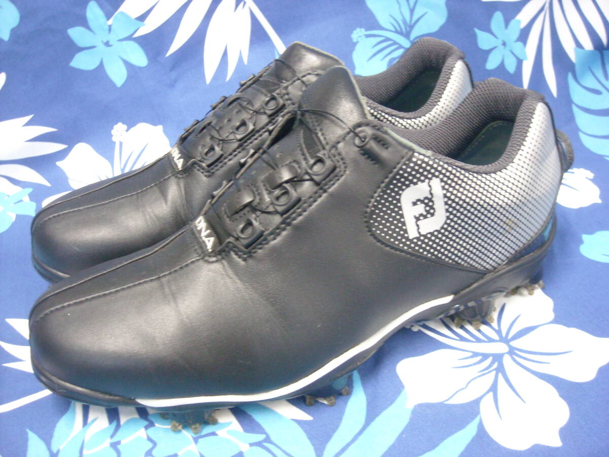 FootJoy フットジョイ DNA ゴルフシューズ 黒×グレー×青 26.5cm拍卖