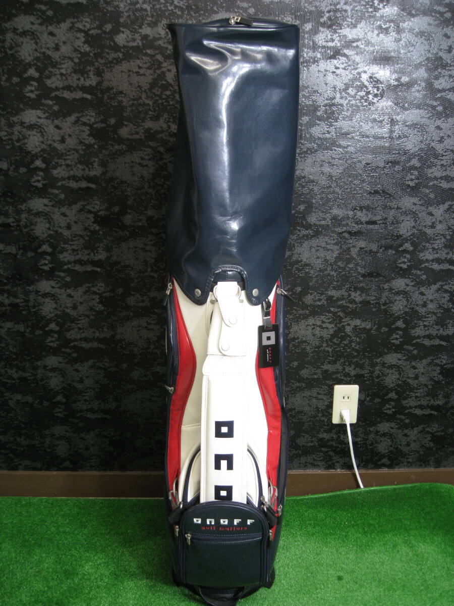 ONOFF オノフ キャディバッグ 青×白 カートタイプ 9.5型サイズ拍卖