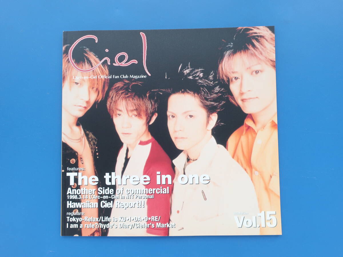 Ciel ’98 vol.15/official Fan Club magazine/L'Arc~en~Ciel/ラルクアンシエル オフィシャル ファンクラブ マガジン/希少 FC会報 1998年拍卖