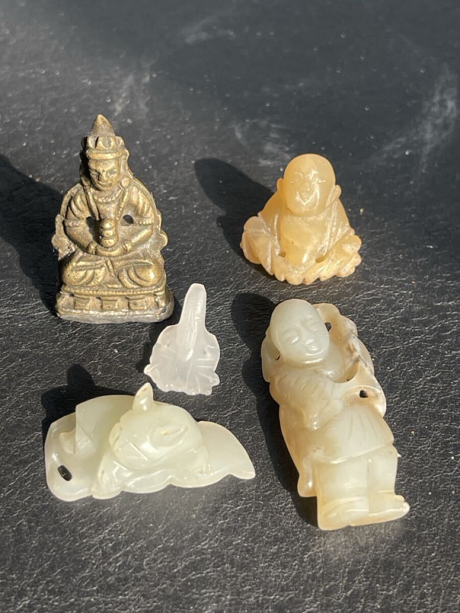 中国骨董セット 古玉 仏像 古銅 仏教美術 玉石 唐物 和田玉 白玉 清時代 拍卖