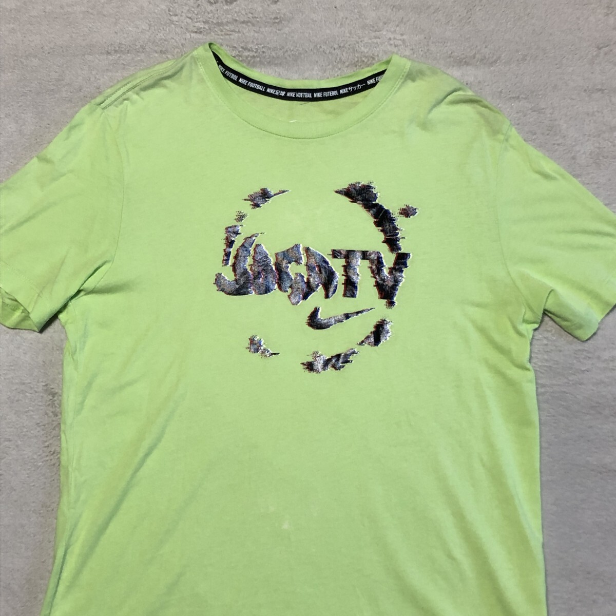 NIKE ナイキ JOGATV 半袖Tシャツ クールネック ライトグリーン Lサイズ拍卖