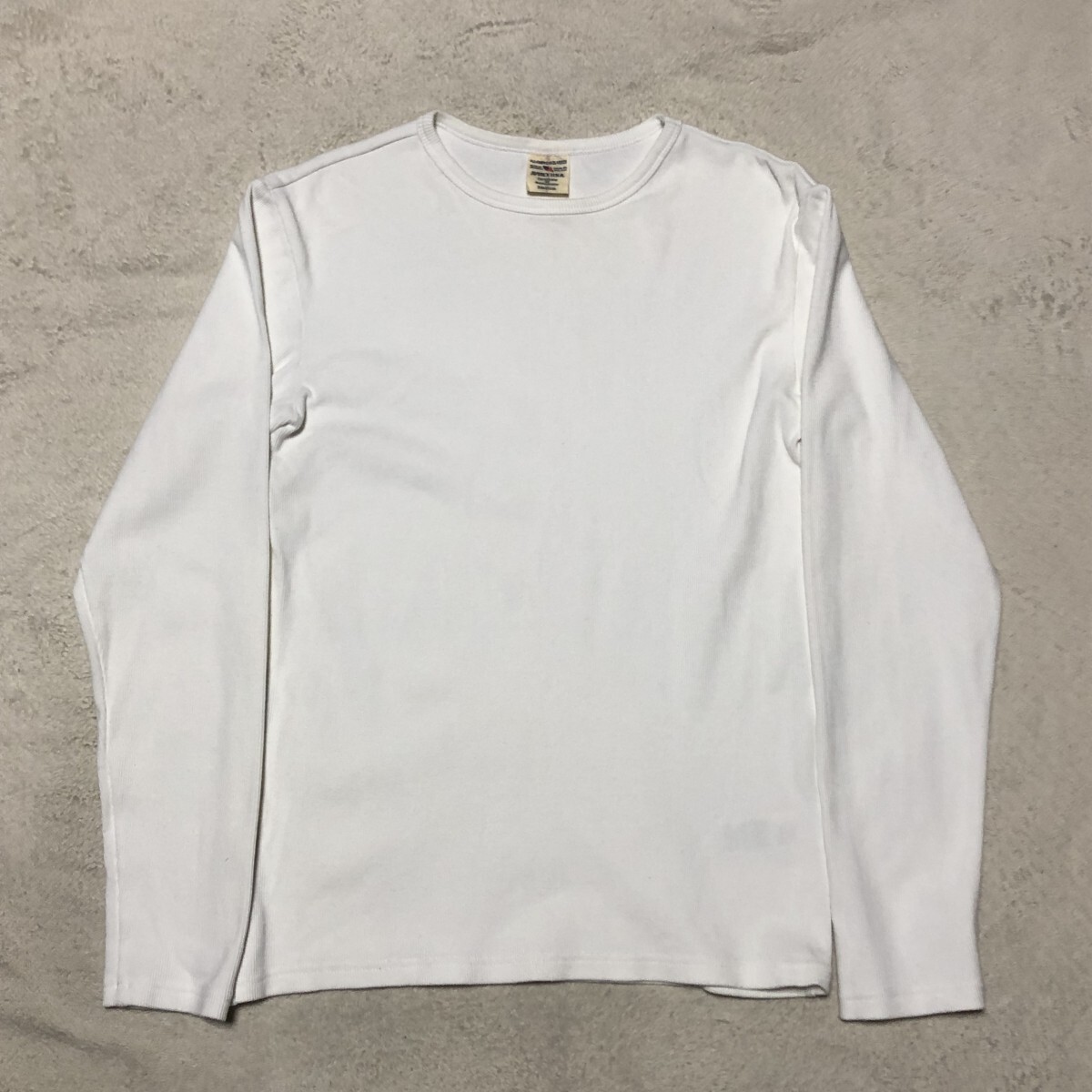 AVIREX アヴィレックス 長袖Tシャツ ロンT クールネック 白 Mサイズ拍卖