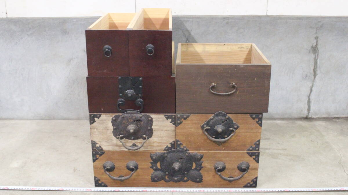箪笥 抽斗 金具 まとめて 引き出し 時代物 日本和家具 シ85拍卖