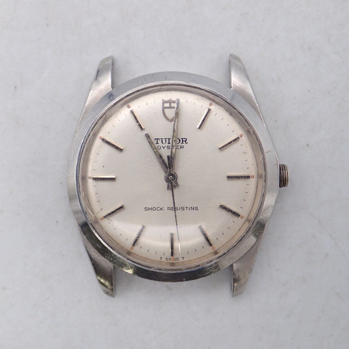 お10019【TUDOR OYSTER】チュードル オイスター 手巻き 盾ロゴ 本体のみ ジャンク拍卖