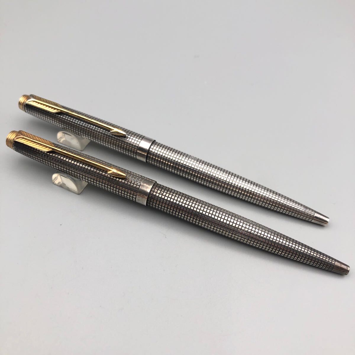 ★F09178 PARKER パーカー 75 Cisele シズレ ボールペン 2本セット スターリングシルバー 筆記具 ヴィンテージ拍卖
