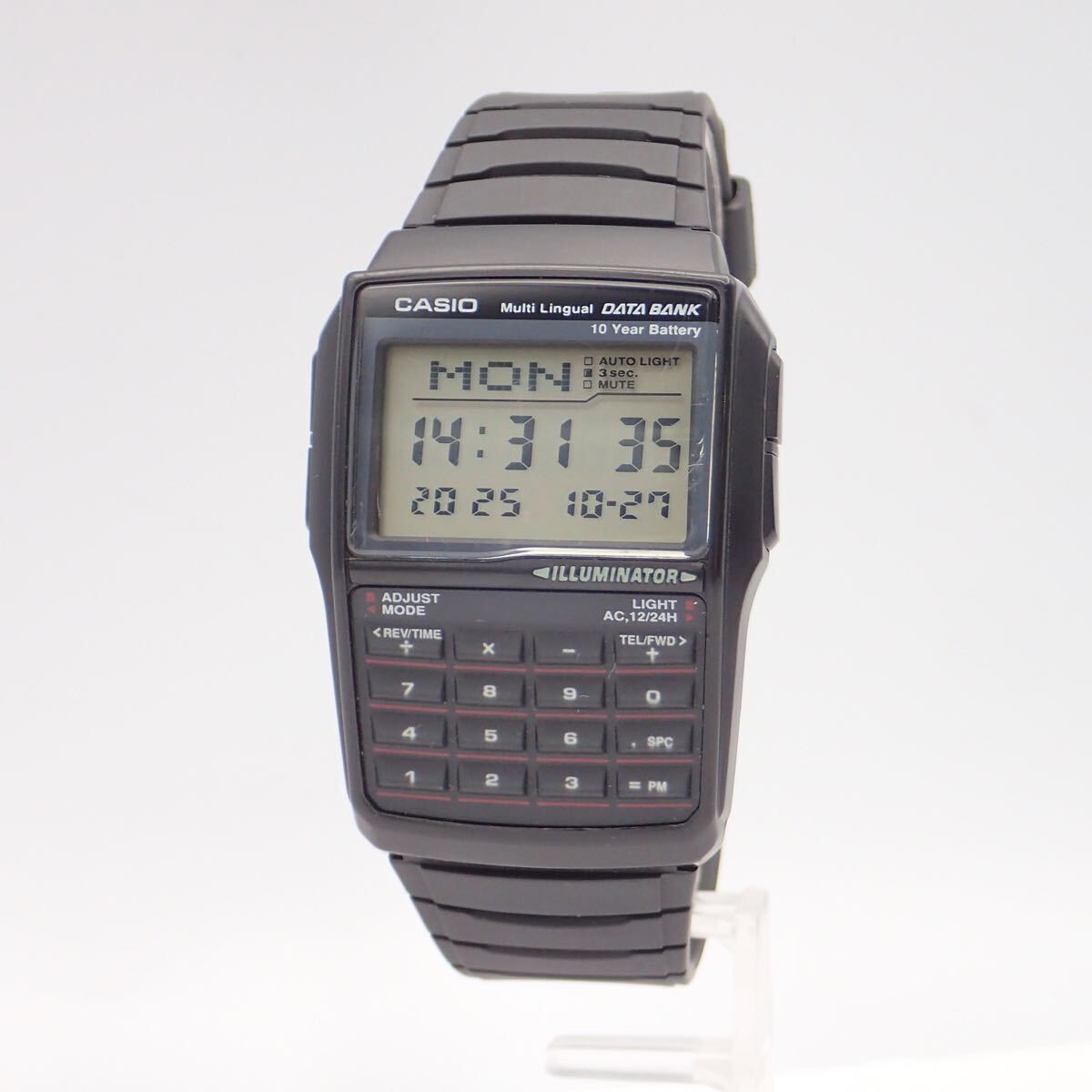 お10097【美品】CASIO カシオ DATA BANK データバンク DBC-32 稼動品 クオーツ 10年バッテリー イルミネーター拍卖