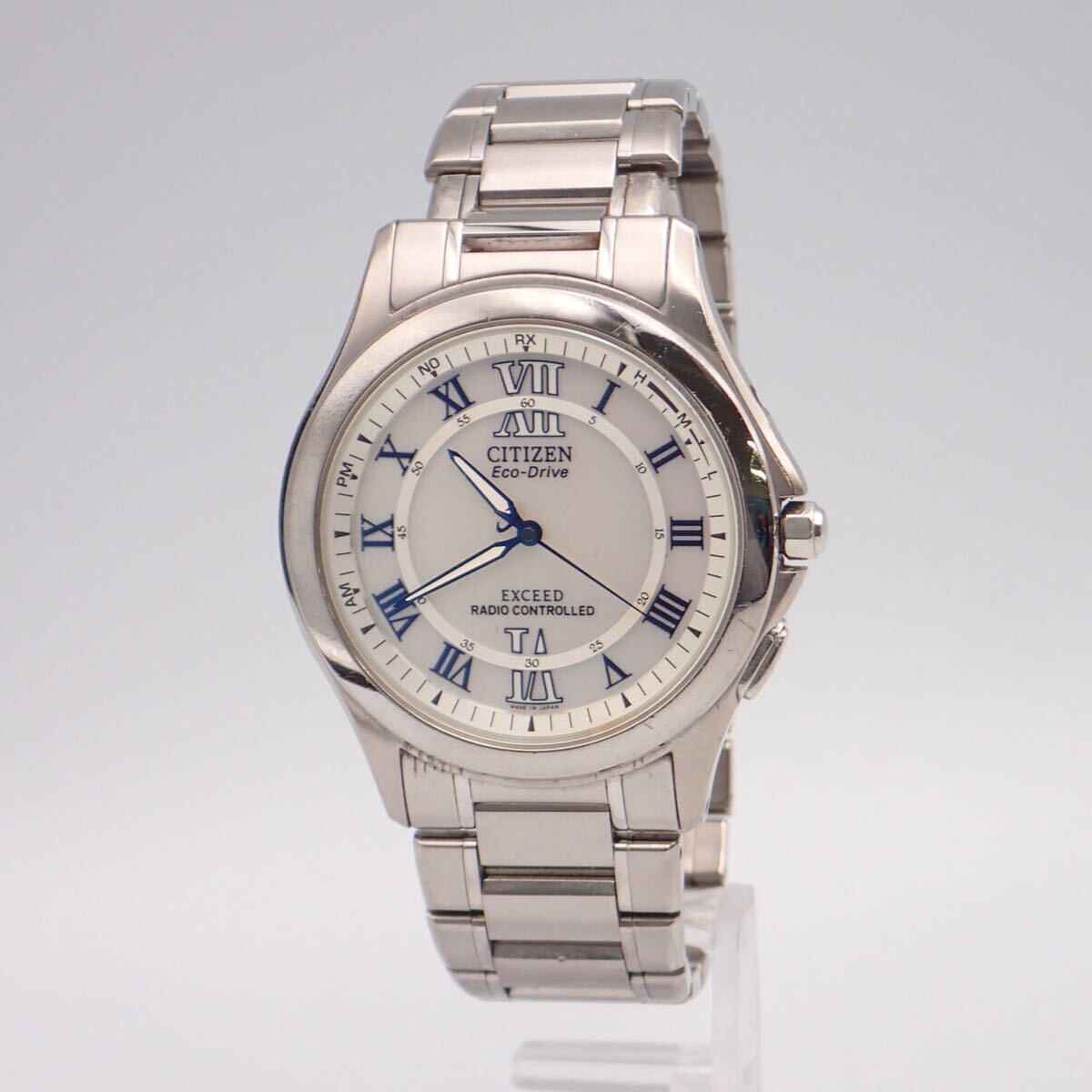 お09482 シチズン EXCEED エクシード H430-T005675 エコドライブ電波 稼動 メンズ 腕時計拍卖