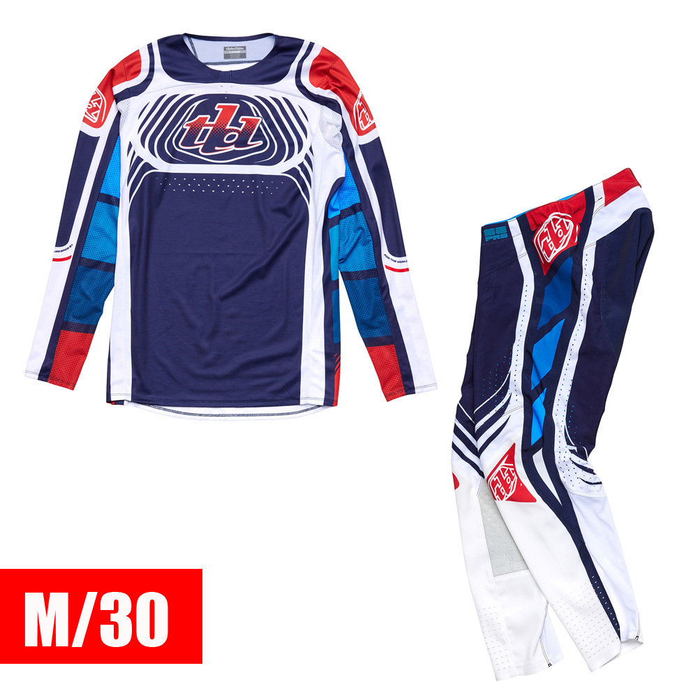 更にプライスダウン!25%OFF】TROYLEE '24 SE-PRO ジャージパンツセット WAVEZネイビーレッド M/30サイズ 【送料サービス】拍卖