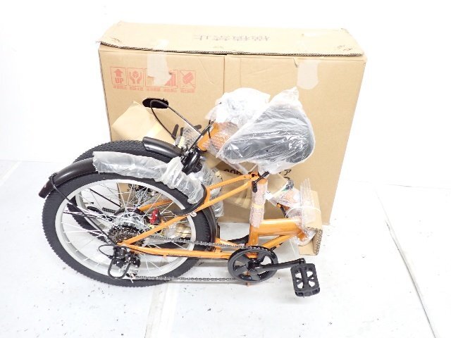 【未使用開封品】 新品未組立 VERDIA FDX-206VD ヴェルディア 20インチ 6段変速 オレンジ 折り畳み自転車 ★ 72E3C-1拍卖
