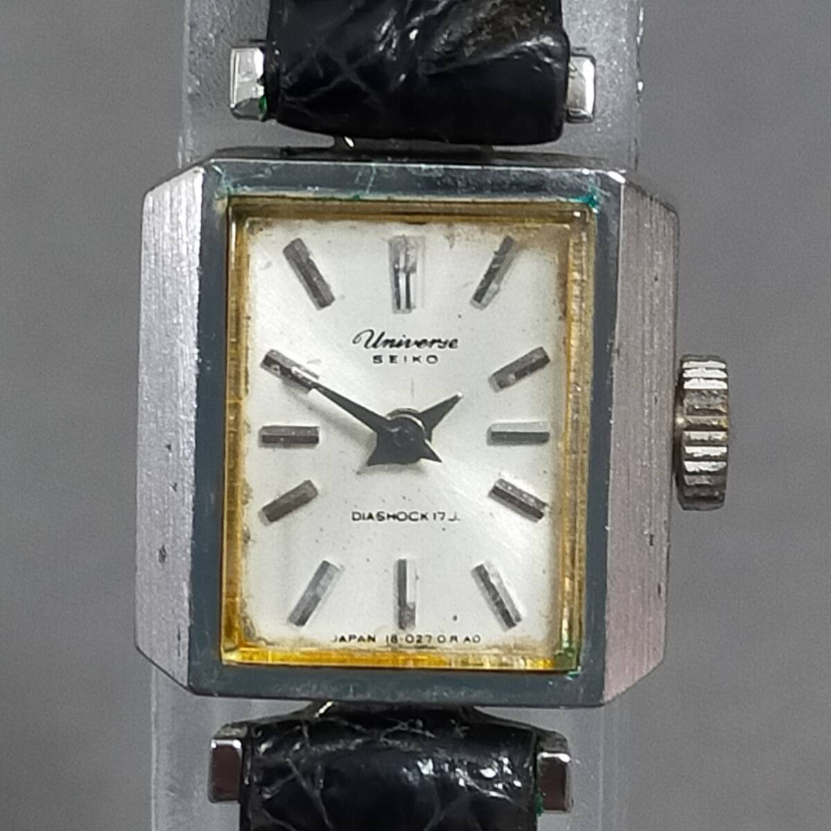 ▲ 10/3 295762 SEIKO セイコー universe 18-3030 DIASHOCK17J レディース 2針 腕時計 used 現状品拍卖
