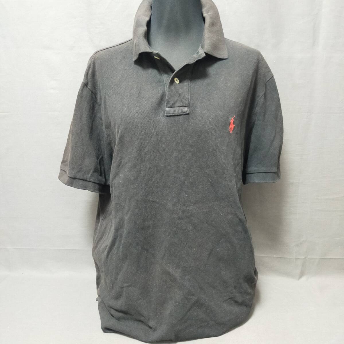 ● 10/15 295329 POLO RALPH LAUREN ラルフローレン メンズ ポロシャツ ブラック 黒 【真贋鑑定済】拍卖