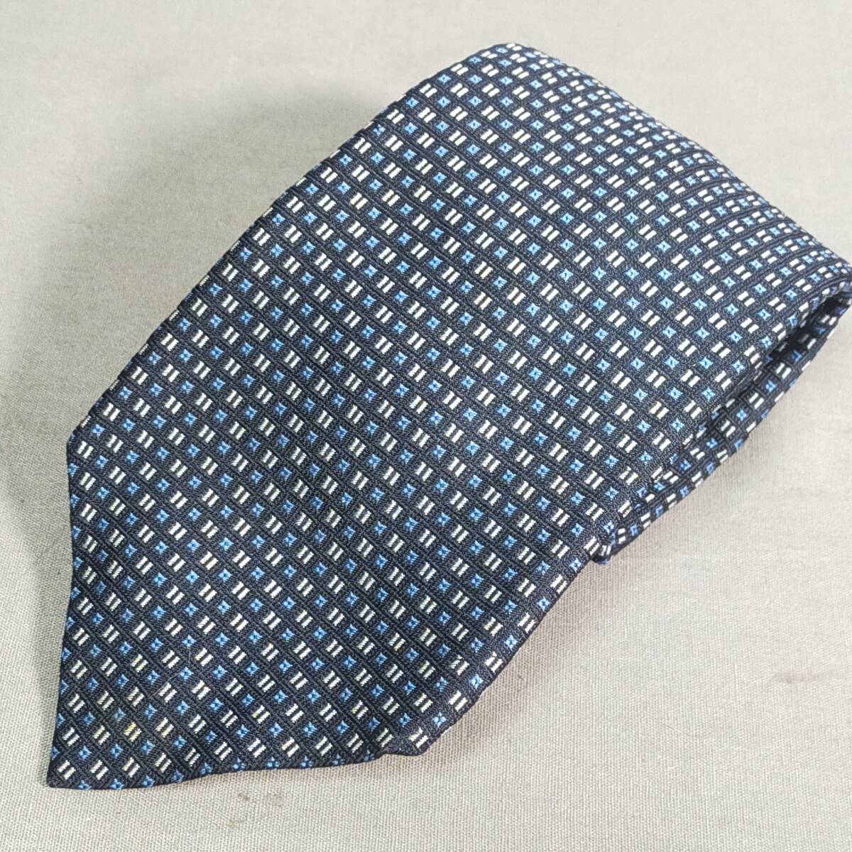 5710/31 GJ72420 Paul Smith ポール・スミス ネクタイ ネイビー系 100%SILK used 現状品拍卖