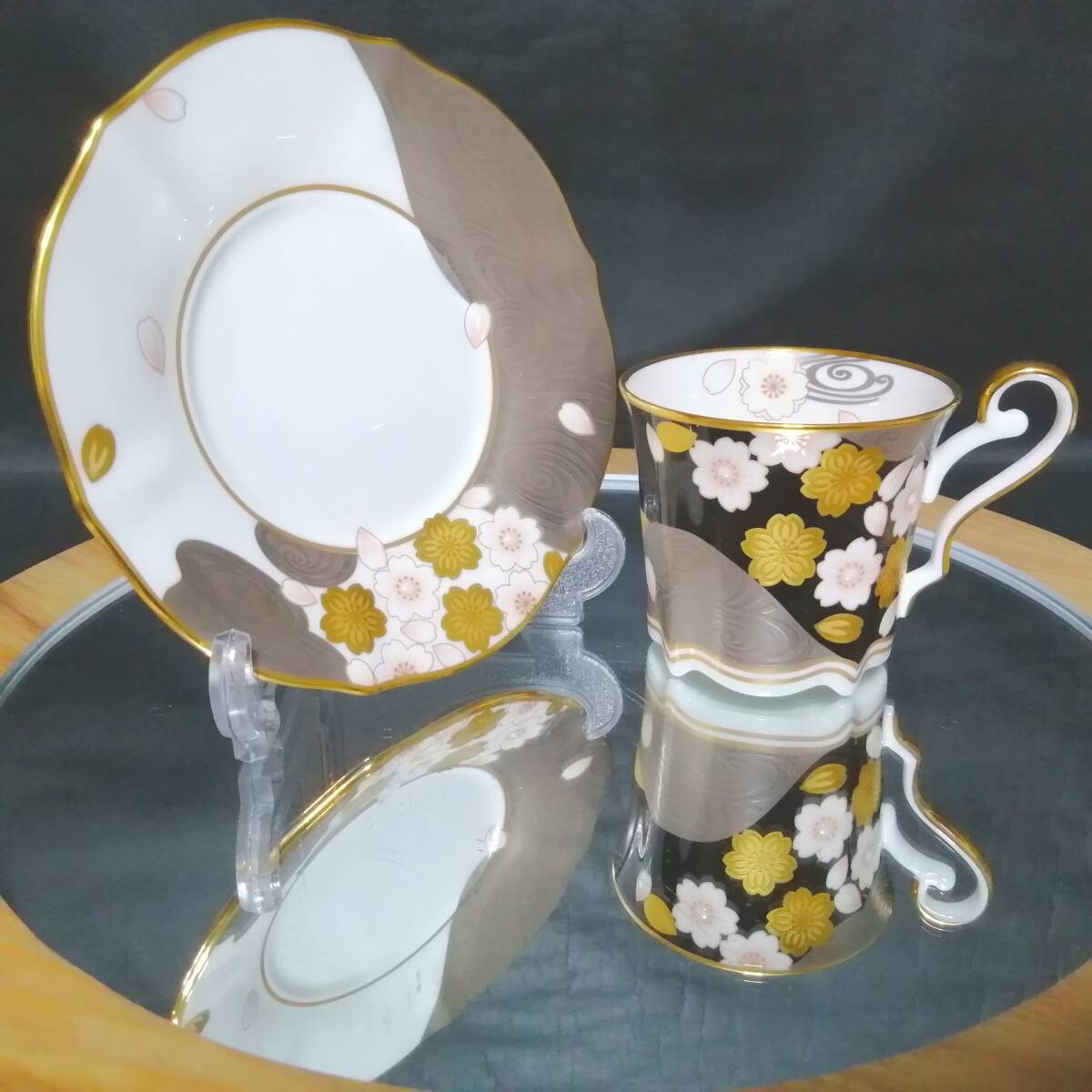 美品◆自宅保管 ノリタケ あやみなも 夜桜金銀彩 カップ&ソーサー NORITAKE 受注生産品 ※追加出品予定あり拍卖