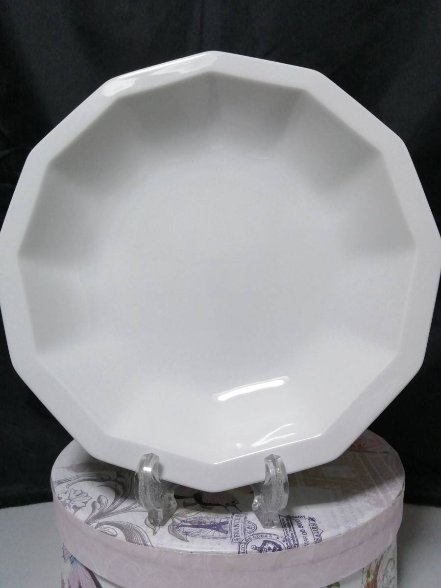 22CM 深さ4CM 新品未使用◆自宅保管 ローゼンタール ポリゴン デザートプレート/ボウル 12角形 Rosenthal ※追加出品予定あり拍卖