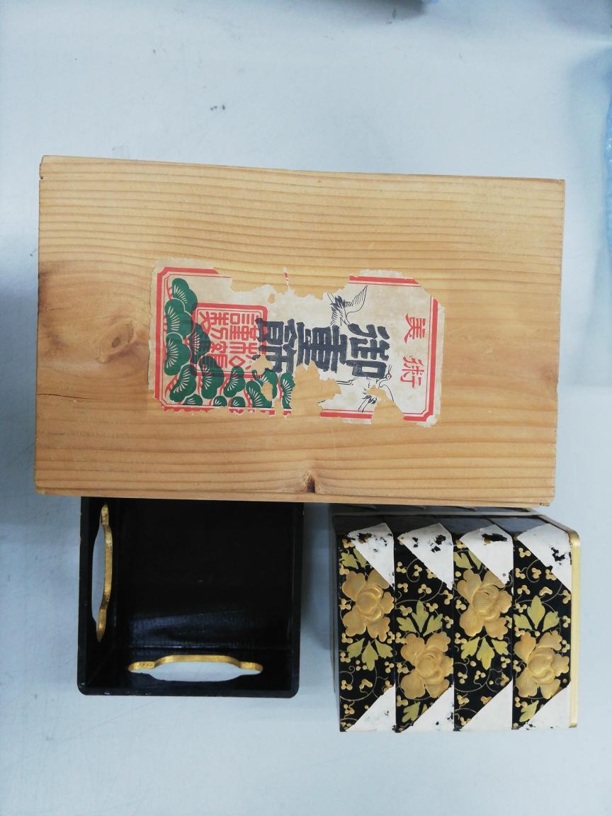 雛道具 椀 御膳 時代 木製 蒔絵黒塗 節句飾り 38MNCK拍卖