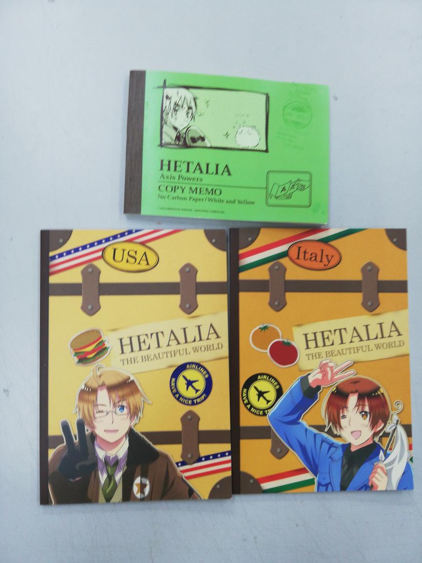 ヘタリア アメリカ イタリア ノート + イギリス コピーメモ 385EGG拍卖