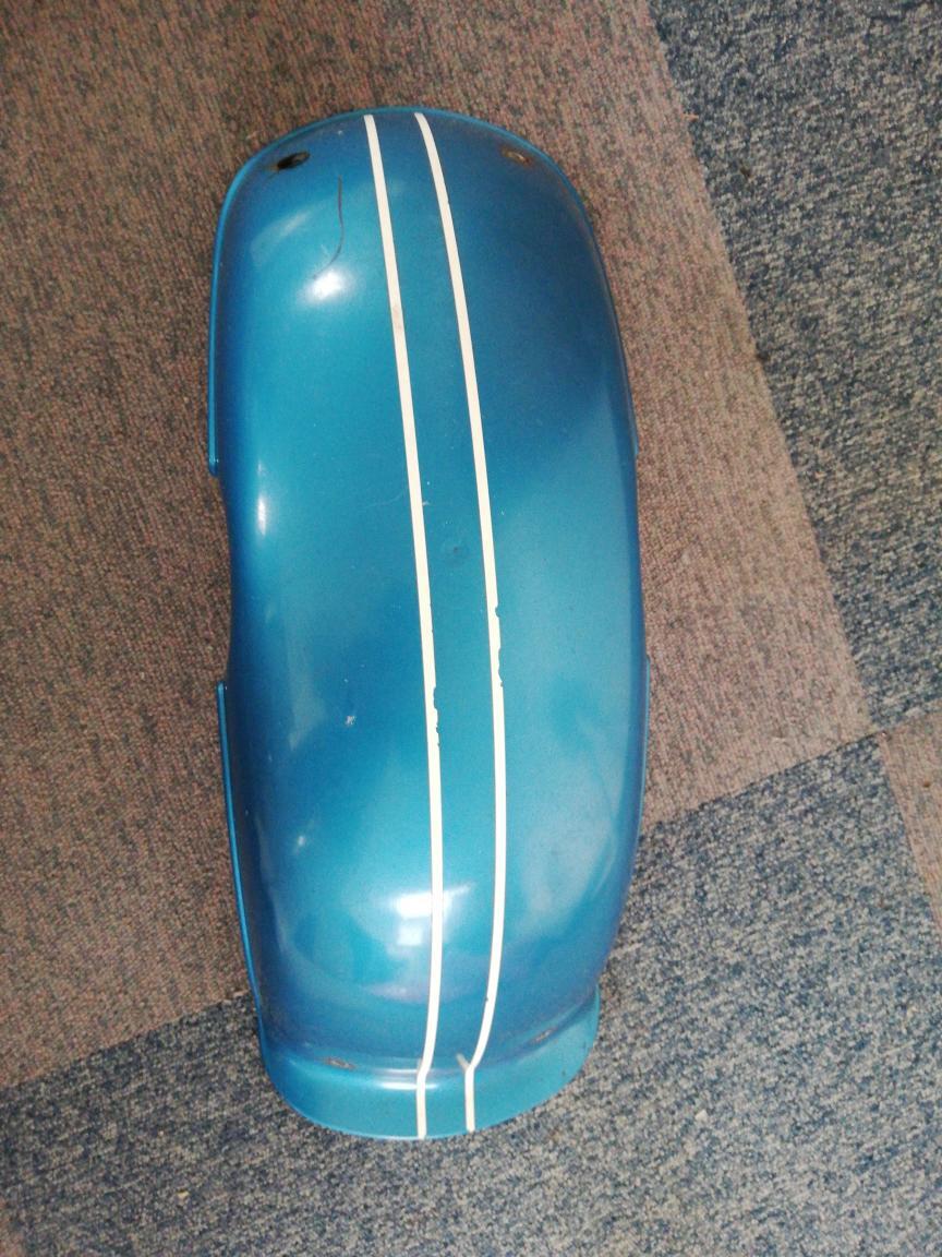 スズキバンバン50 フロントフェンダーと取り付け具 RV50レトロ当時物■初期型 10GB8C拍卖