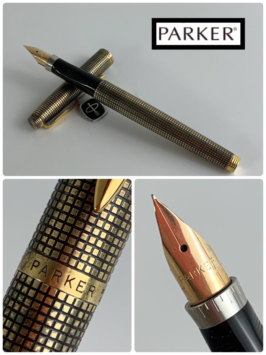 1000円~【R】●筆記未確認 万年筆 パーカー 14K USA製 ゴールドカラー 筆記用具 現状品 ★okoy4233889-156/of5228拍卖