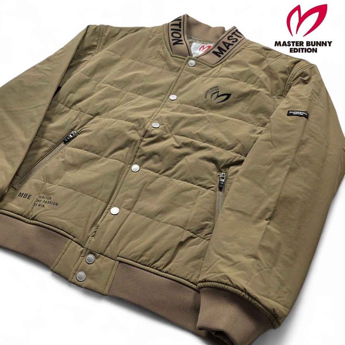 ★NEW 新品正規品 PEARLYGATES/マスターバニーエディション ナイロンストレッチタフタ 撥水ブルゾン 5(L) 定価52800円拍卖