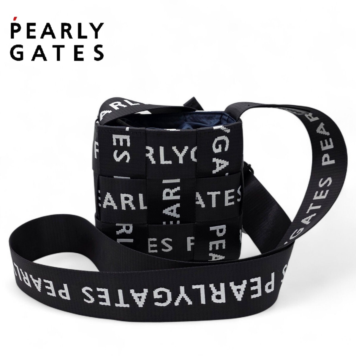 ★新品正規品 PEARLYGATES/パーリーゲイツPGロゴテープ グルショルダーバッグ (UNISEX)拍卖
