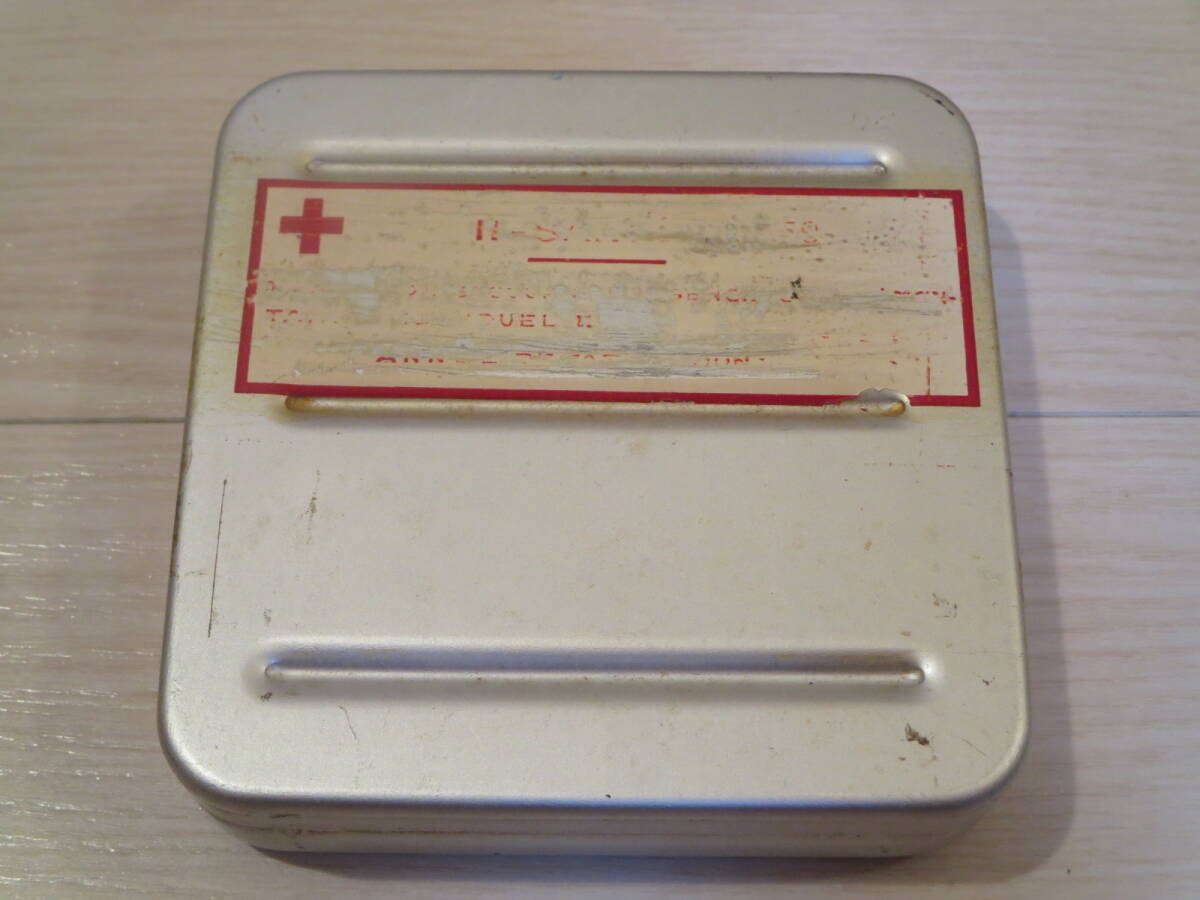 ロ フランス軍 アルミケース ミリタリーボックス 約11×11×3cm ①拍卖