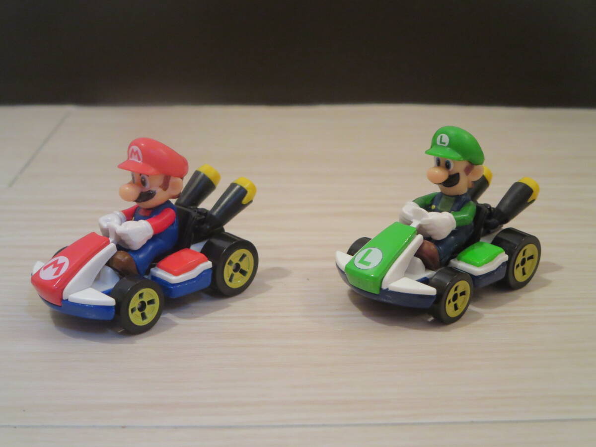 ロ ホットウィール スーパーマリオカート 2台セット マリオ&ルイージ Hot Wheels ミニカー拍卖