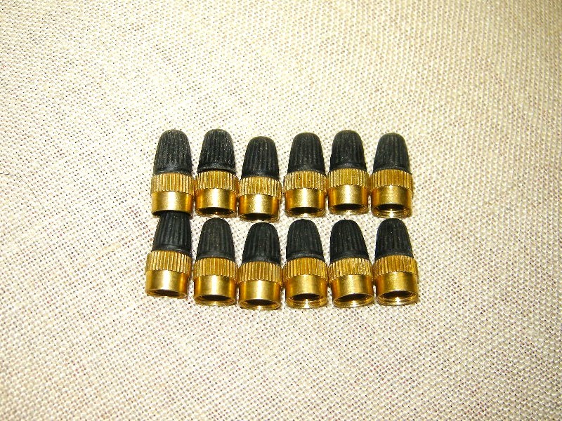 お得 12個セット ムシ回し付き 真鍮 バルブ キャップ 虫回し 旧車 や 旧いバイク などに 拍卖