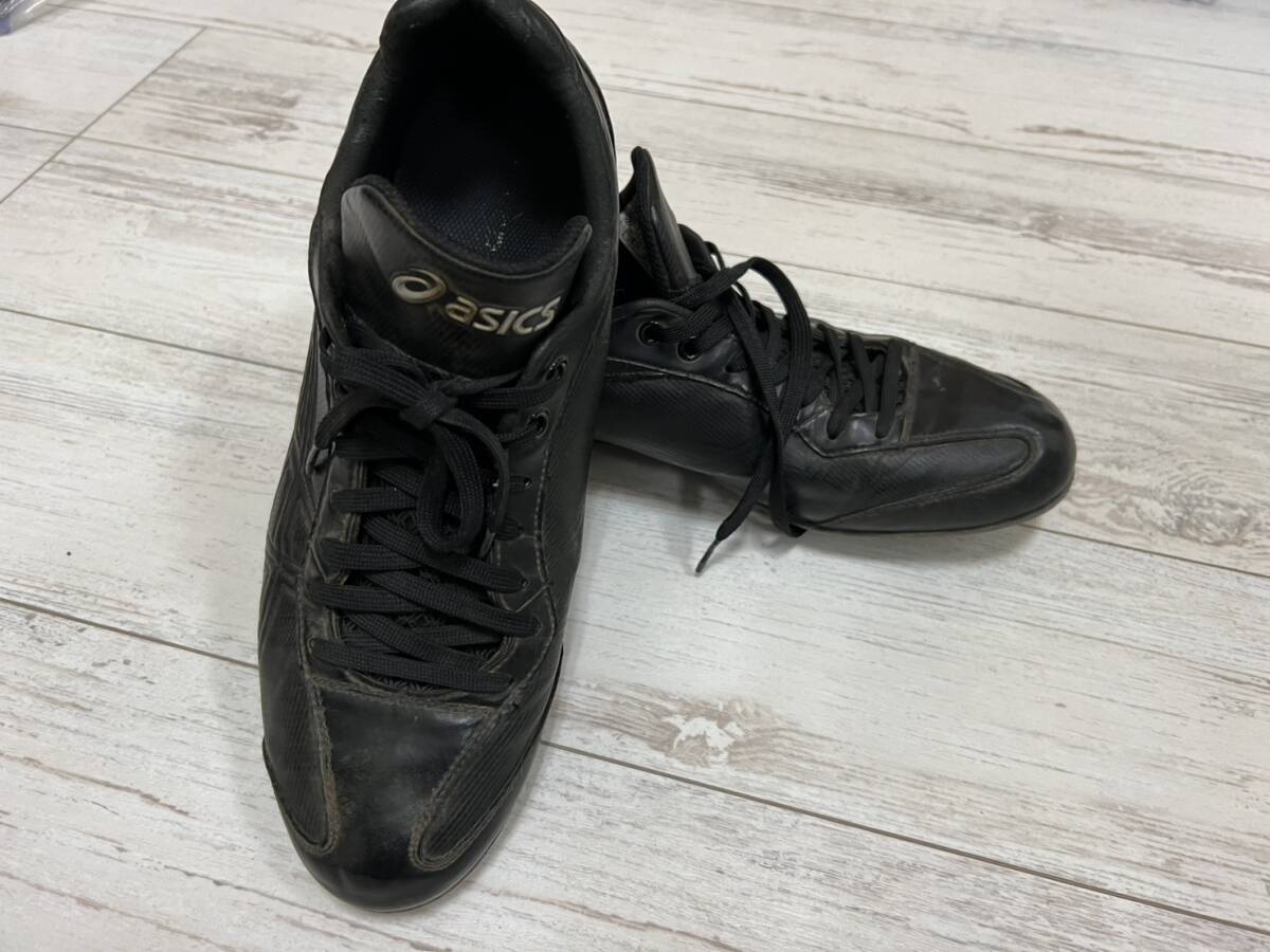 アシックス 野球用スパイク 28cm ブラック拍卖
