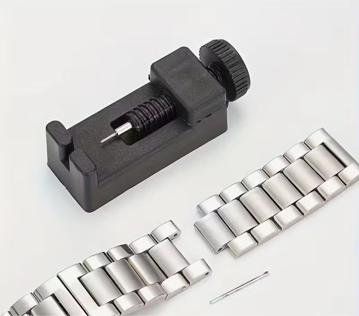時計ベルト調整ツール ベルト調整・長さ変更用 コンパクト設計 耐久性プラスチック製 ブラック拍卖