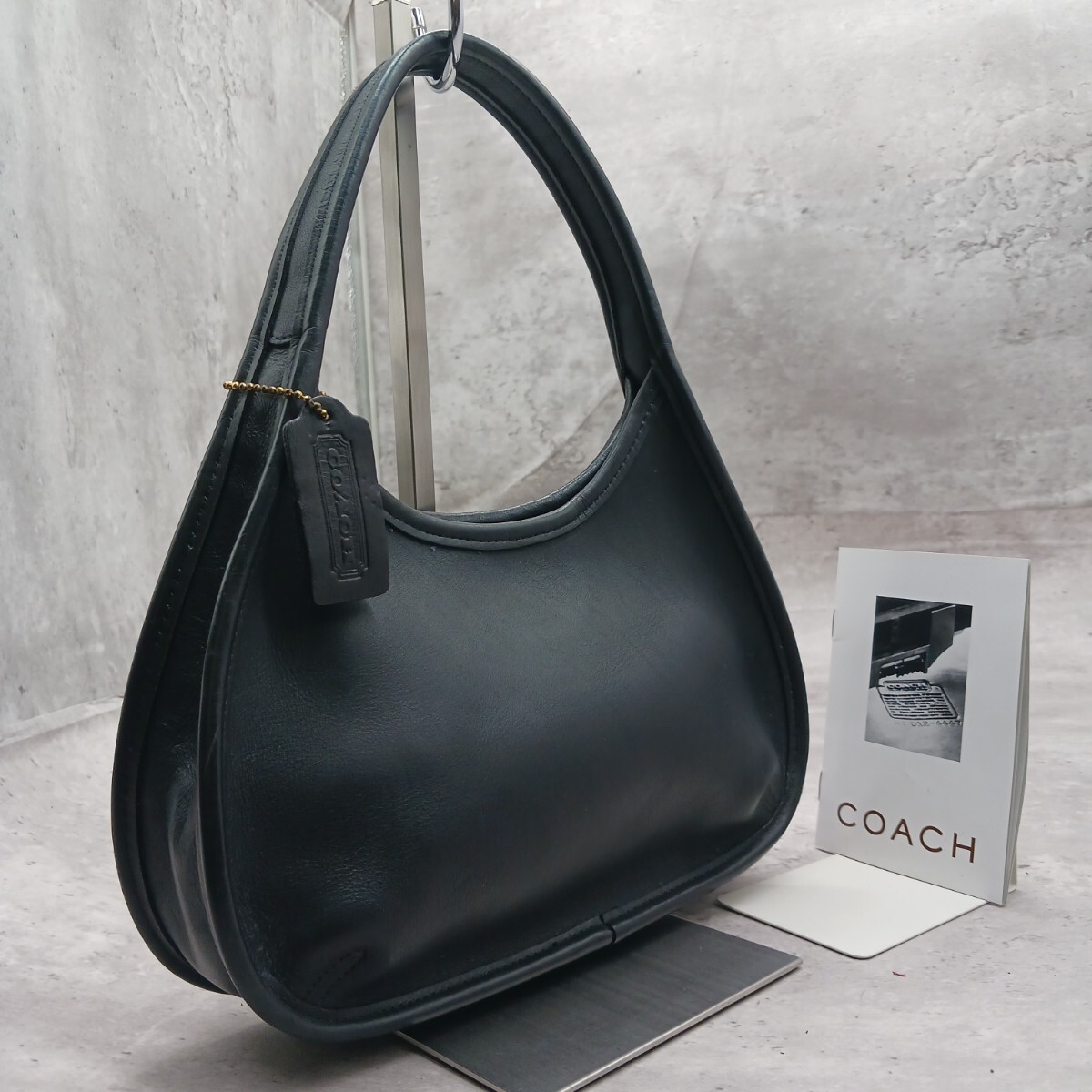 美品 オールドコーチ old coach archive Vinatage mini ergo ミニエルゴ 9027 ショルダーバッグ ハンドバッグ レディース 肩掛け ブラック拍卖