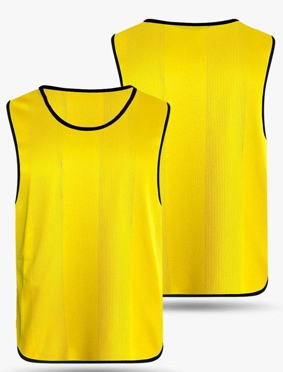 【1枚】  イエロー ビブス 大人 バスケ サッカー フットサル拍卖