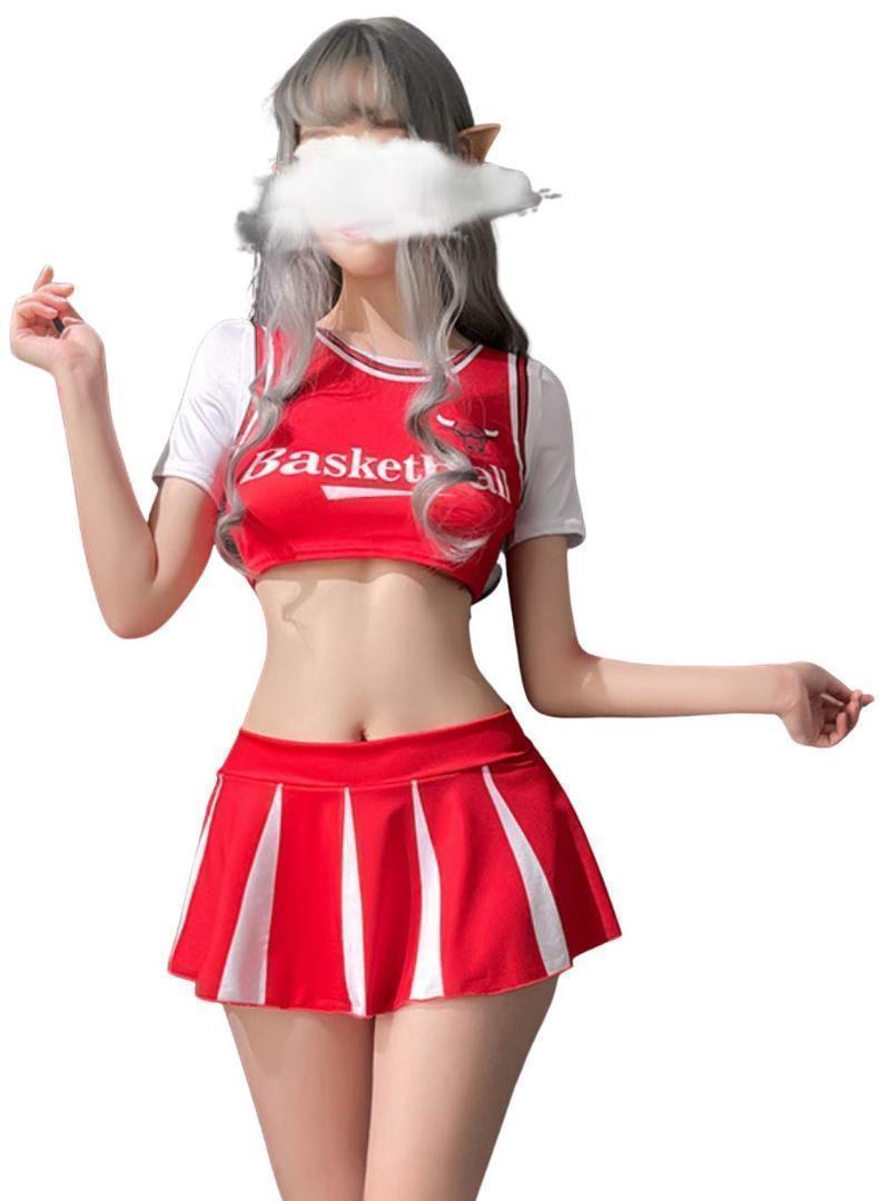 チアガール  クリスマス コスプレ サッカー バスケ 応援 チア コスチューム拍卖