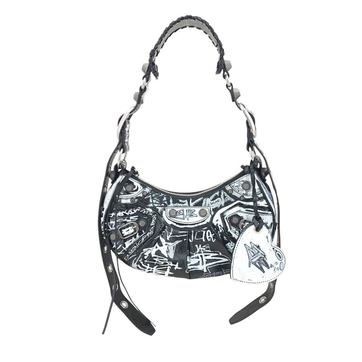 【中古】 BALENCIAGA バレンシアガ ル・カゴール XS 671309 グラフィティ ワンショルダー ミラー 25001017 AO拍卖