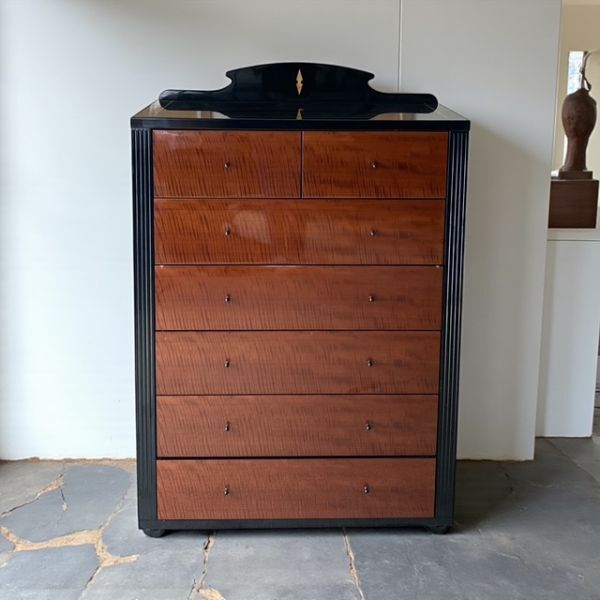 Japanese Modern Vintage Cabinet / #domani #府中家具 #森繁 重厚 ジャパニーズモダン チェスト キャビネット ドレッサー サイドボード拍卖