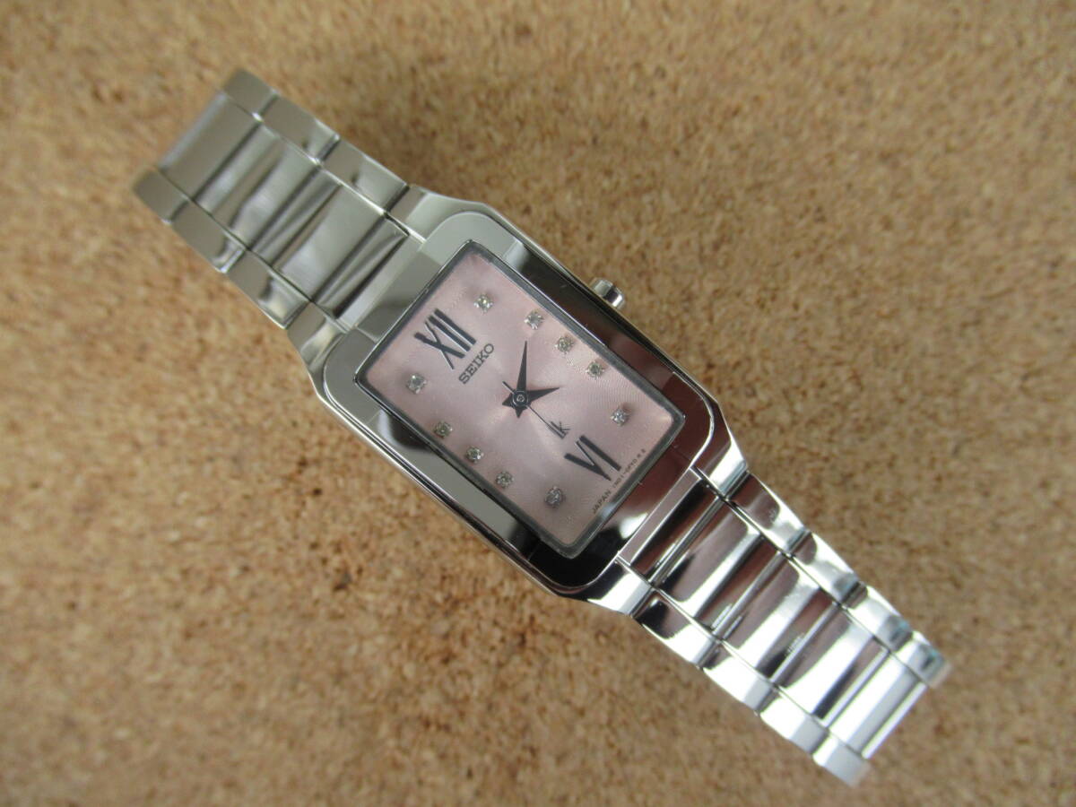 SEIKO lk ルキア 10Pダイヤ入りピンク文字盤 1N01-0BY0 殆ど使用感を感じない新品同様に綺麗 稼働品 激安 !!拍卖