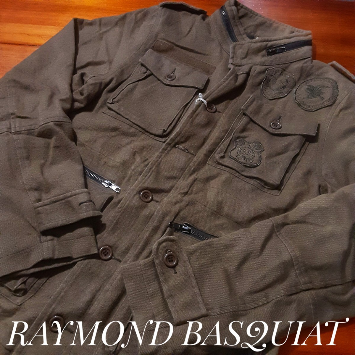 最値!新品!デッドストック!60's再構築!レイモンド バスキア(RAYMOND BASQUIAT)ユーロワッペン M-65 ミリタリー ジャケット!カーキ M相当拍卖