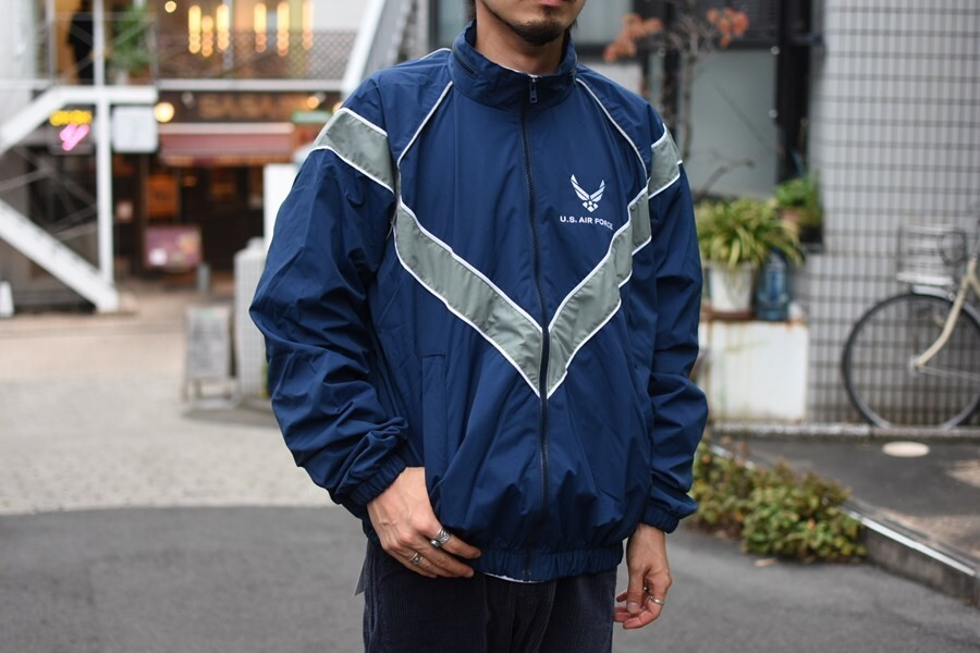 最値!希少90's!デッドストック!USA製!SKILCRAFT社製!US エアフォース PTU リフレクター トレーニング ジャケット!ネイビー!紺灰色 XSサイズ拍卖