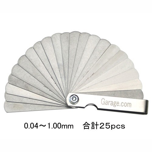 25pc シクネスゲージ(シックネスゲージ)隙間測定に J006拍卖
