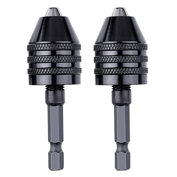 2pc キーレスドリルチャックアダプター ドリルビットアダプター 六角軸アタッチメント YZA154拍卖