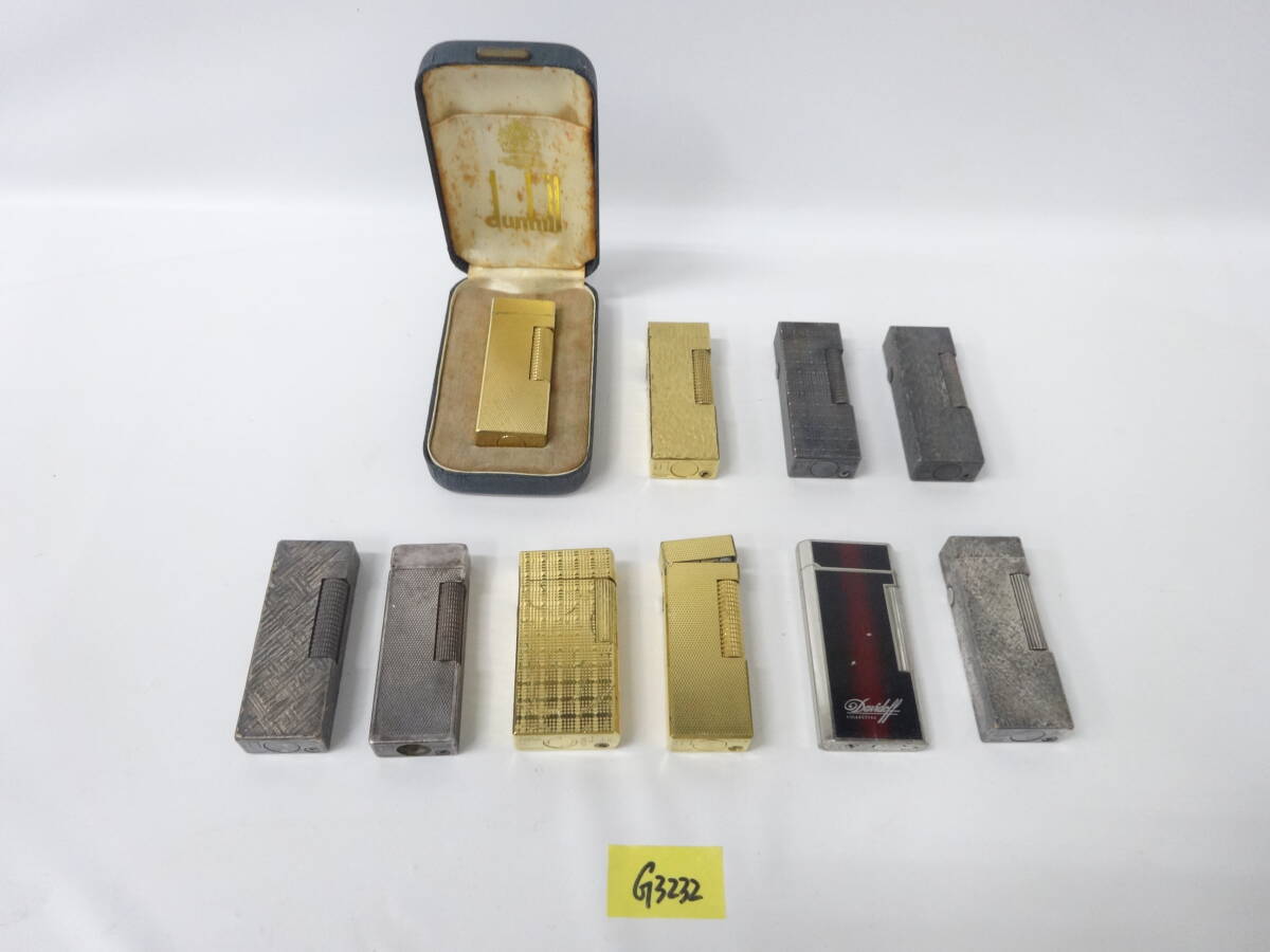 dunhill ダンヒル 高級ライター ローラーガスライター まとめ10点 喫煙グッズ 喫煙具 G3232拍卖