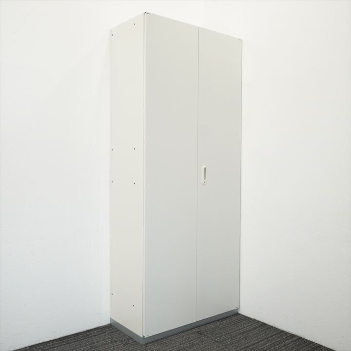 プラス LX5 両開き書庫 W900 D450 H2150 ホワイト 中古拍卖