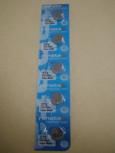 renata(スイス)★時計用電池:SR916SW 5個セット★2027年4月拍卖