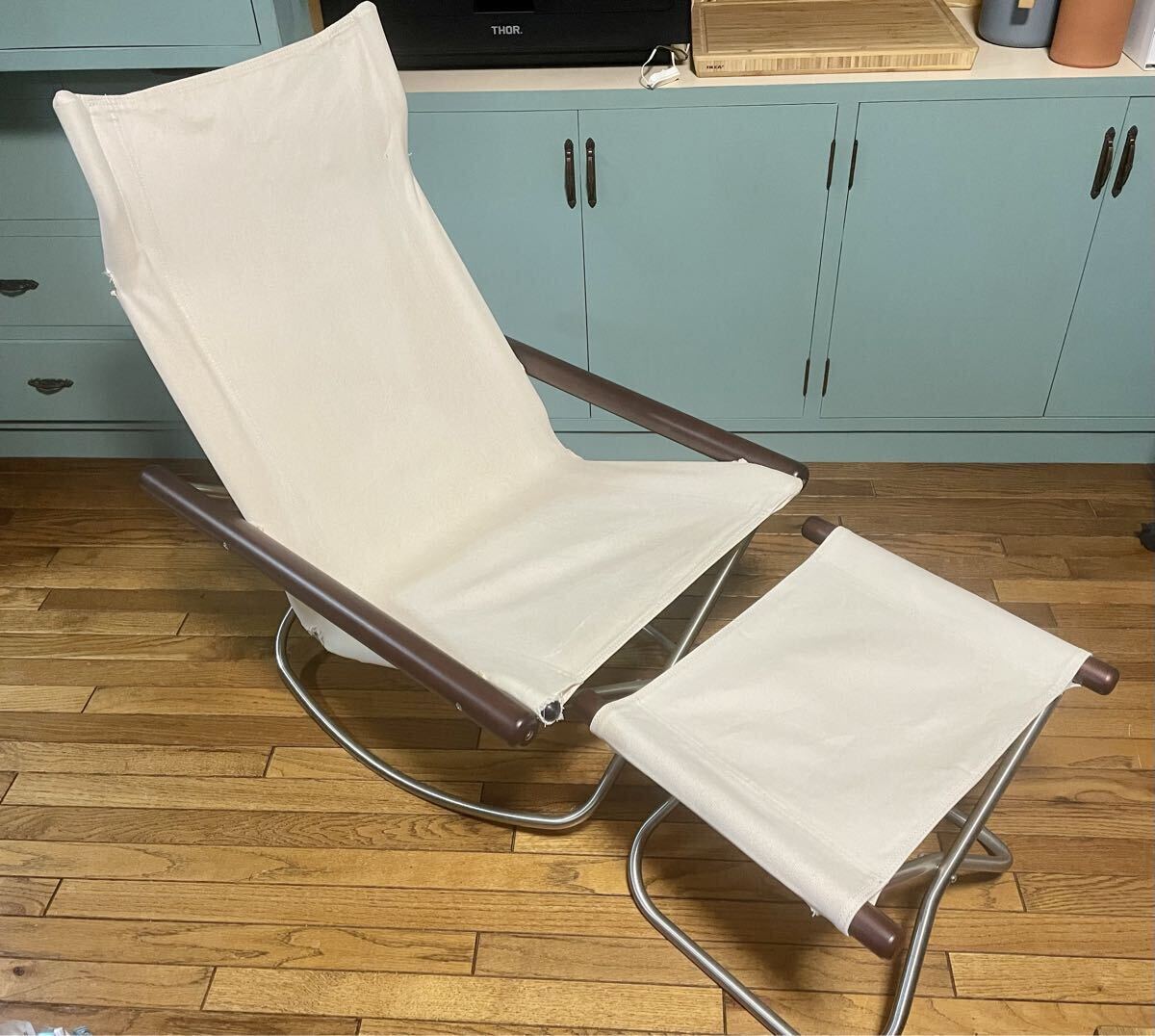 難あり ニーチェア Nychair X ニーチェアエックス ロッキング オットマン セット 日本製 折りたたみ 椅子 拍卖