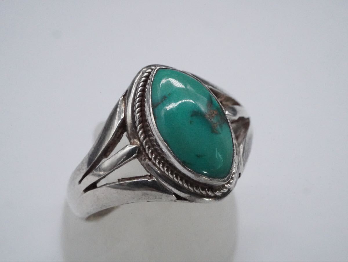 【670】16号 カラーストーン SILVER シルバー 指輪 リング アクセサリー TIA拍卖